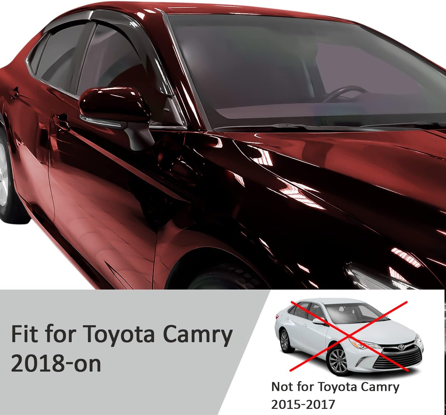 4 Pieces Rain Guards for Toyota Camry 2018-2022 J3173