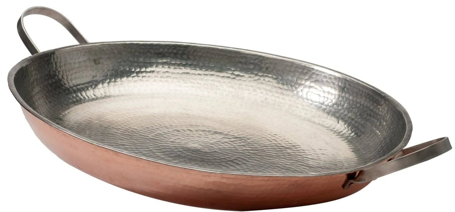 Hammered Copper Paella Pan Y7995