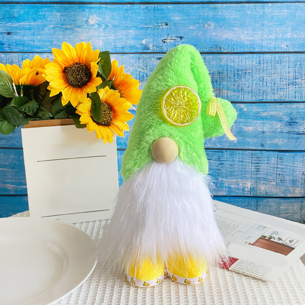 Gnomes Plush Doll Summer Style Faceless Doll Plushie Ornament Lemon Dwarf Doll Home Decor I127871