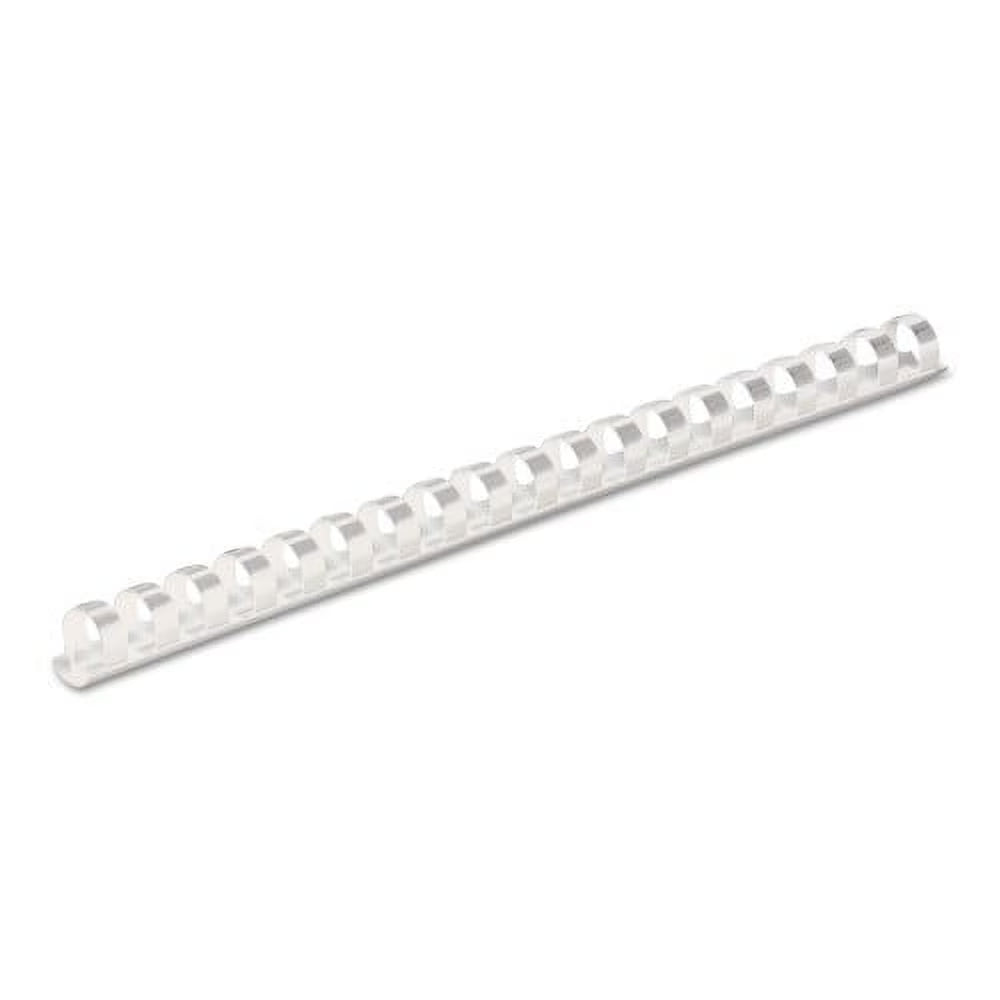 White Plastic Comb Bindings, 90 Sheet Capacity, 100 Combs/Pack F455355