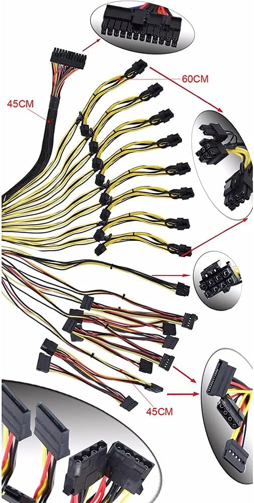 1800W ATX Modular Mining PC Power Supply A6548
