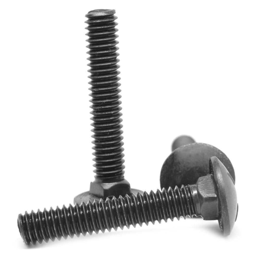 Coarse Thread Grade 5 Carriage Bolt Medium Carbon Steel Black Oxide Pk 25 W546460
