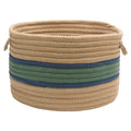 Myrtle Green/Jasmine Round Storage Basket T178