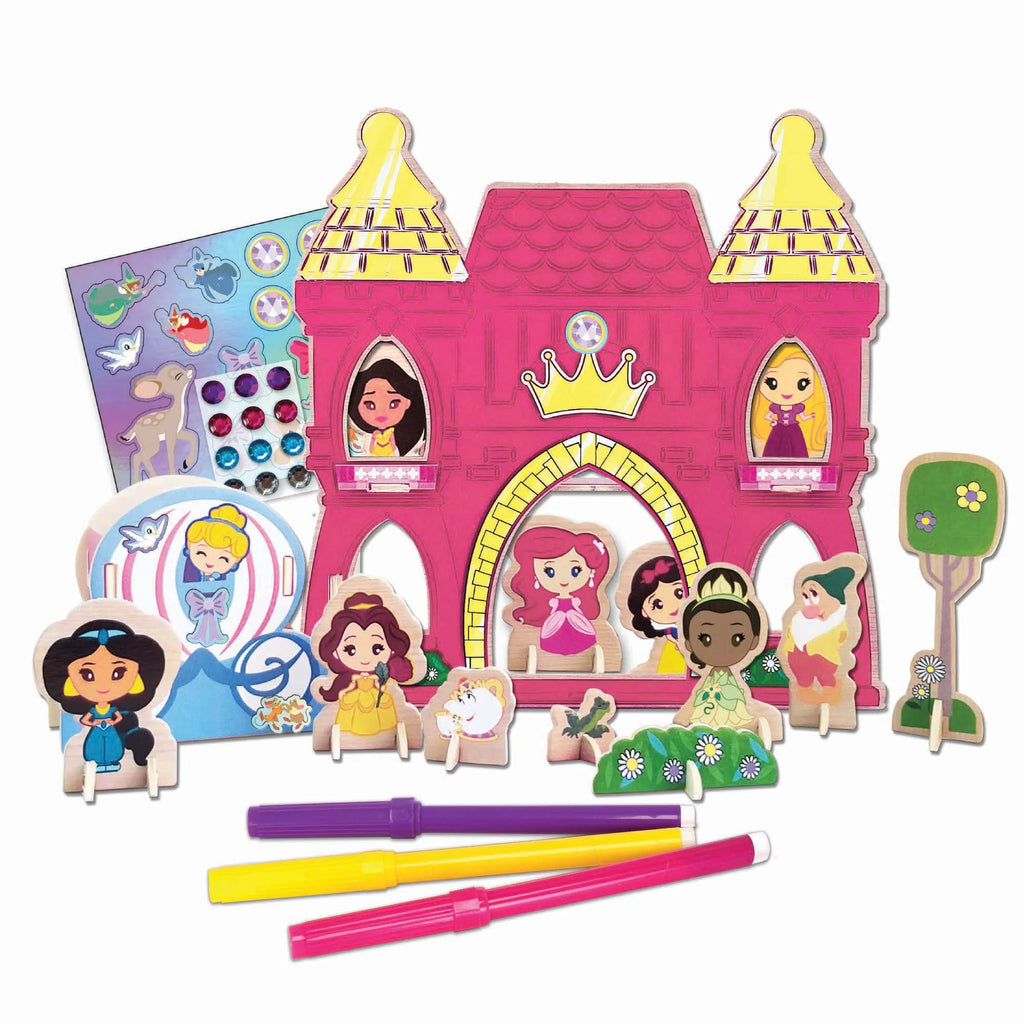 Wood Castle Building and Decorating Set I8438