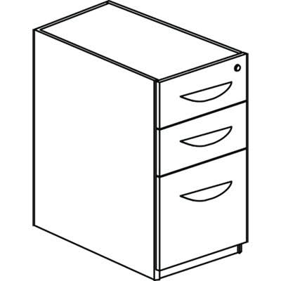 Box/Box/File Credenza Pedestal C847