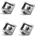 4Pcs T-Handle Lock 304 Stainless Steel Trailer Door Latch with Gasket D365