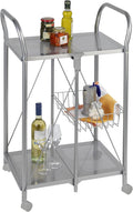 3 Tier Rolling Metal Cart B41068