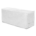 White Weathermax Backless Bench Cover Y7322