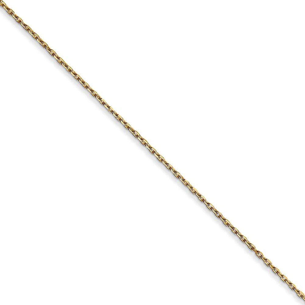 14k Yellow Gold Initial W Necklace - 22 Inch T720769