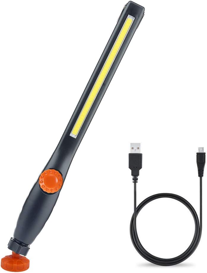 Orange USB Rechargeable COB LED Work Light C505