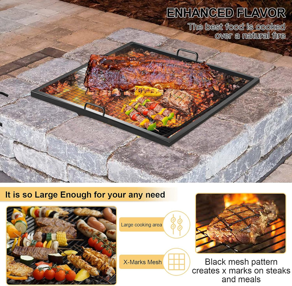 30 inch Steel Campfire BBQ Grill Grate O67660