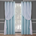 Blue Grommet Curtains 52"x84" Y553