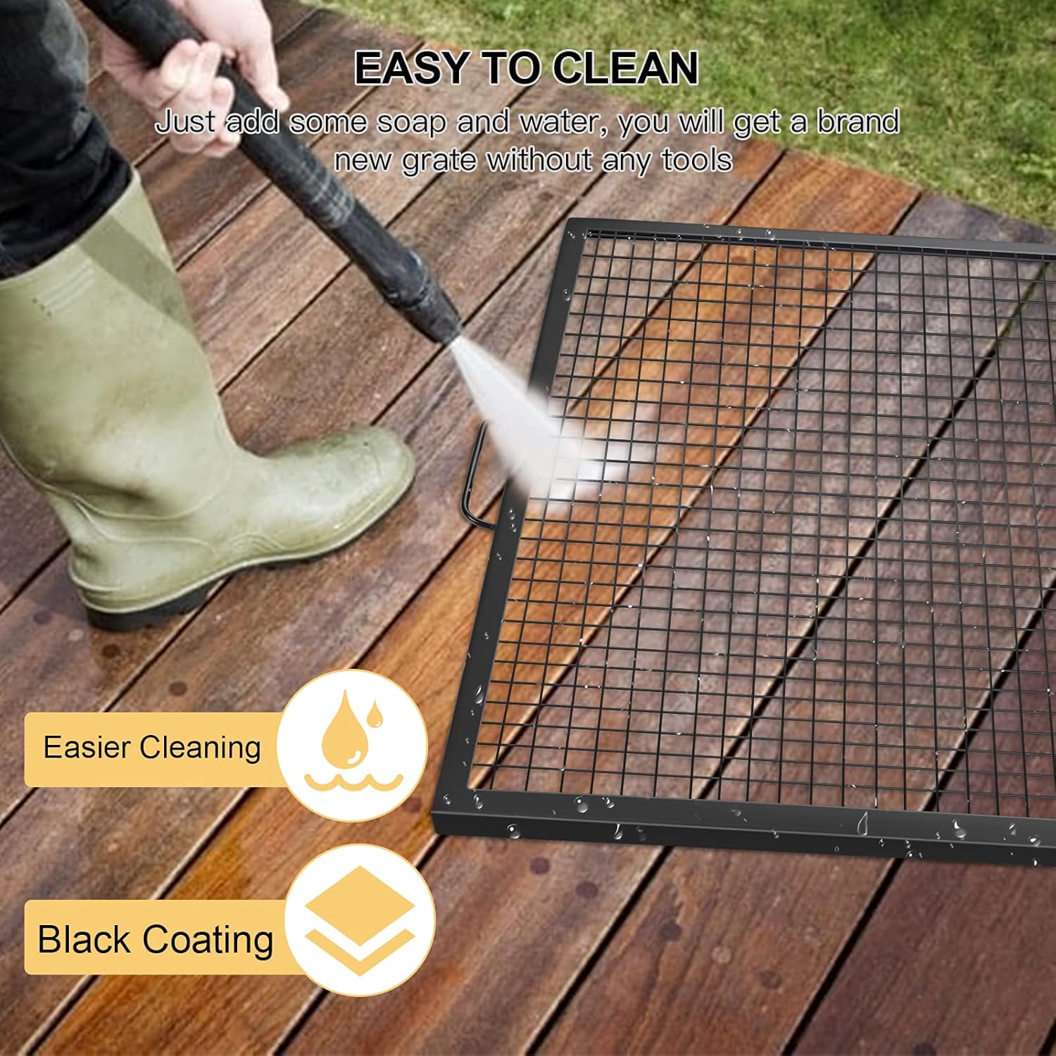 30 inch Steel Campfire BBQ Grill Grate O67660