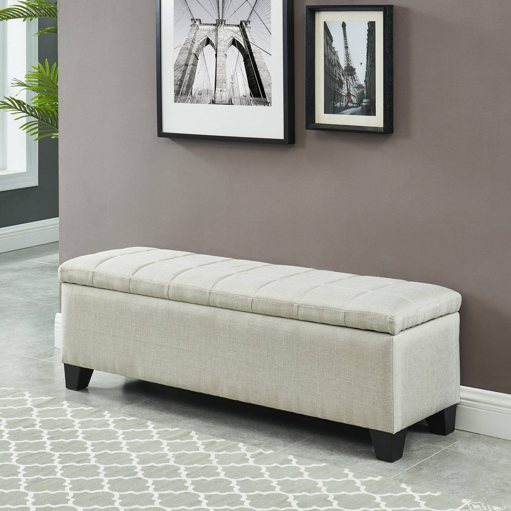 Storage Ottoman Grey Blue N4754