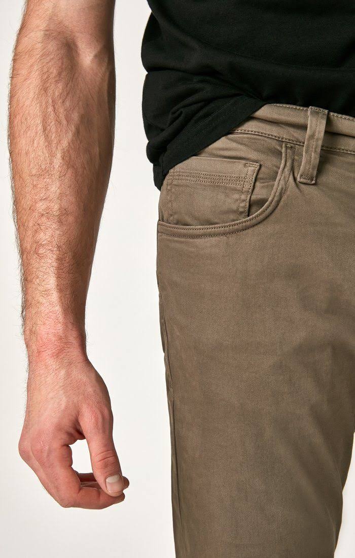 Dusty Olive Twill Relaxed Straight Pant 31x32 Q732