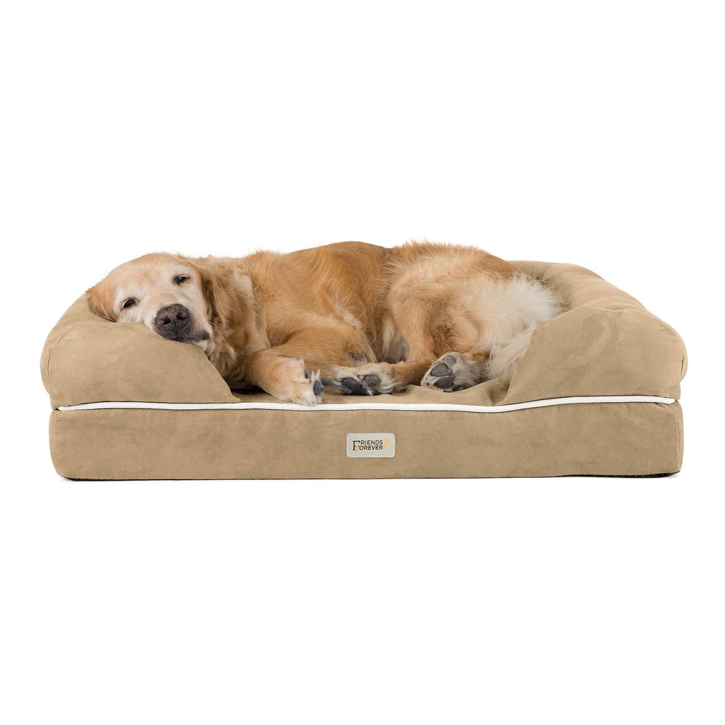 Khaki Chester Pet Couch with Solid Memory Foam X4557