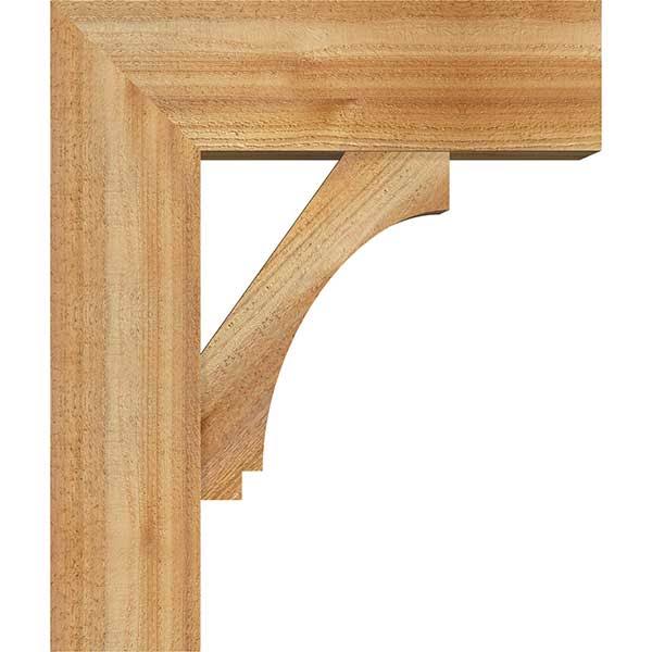 Rough Sawn Bracket with Offset Brace, Western Red Cedar O54629