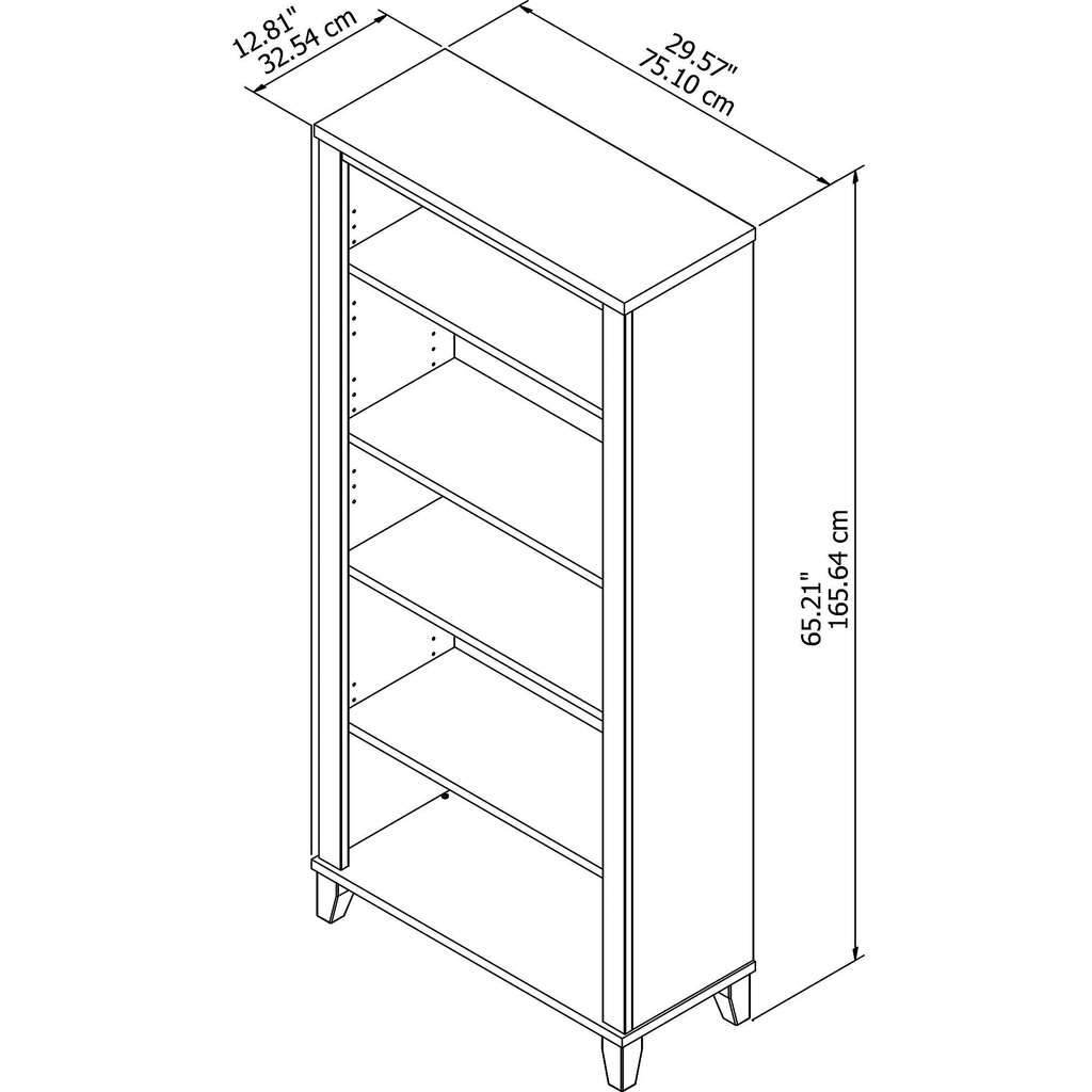5-Shelf Bookcase H929