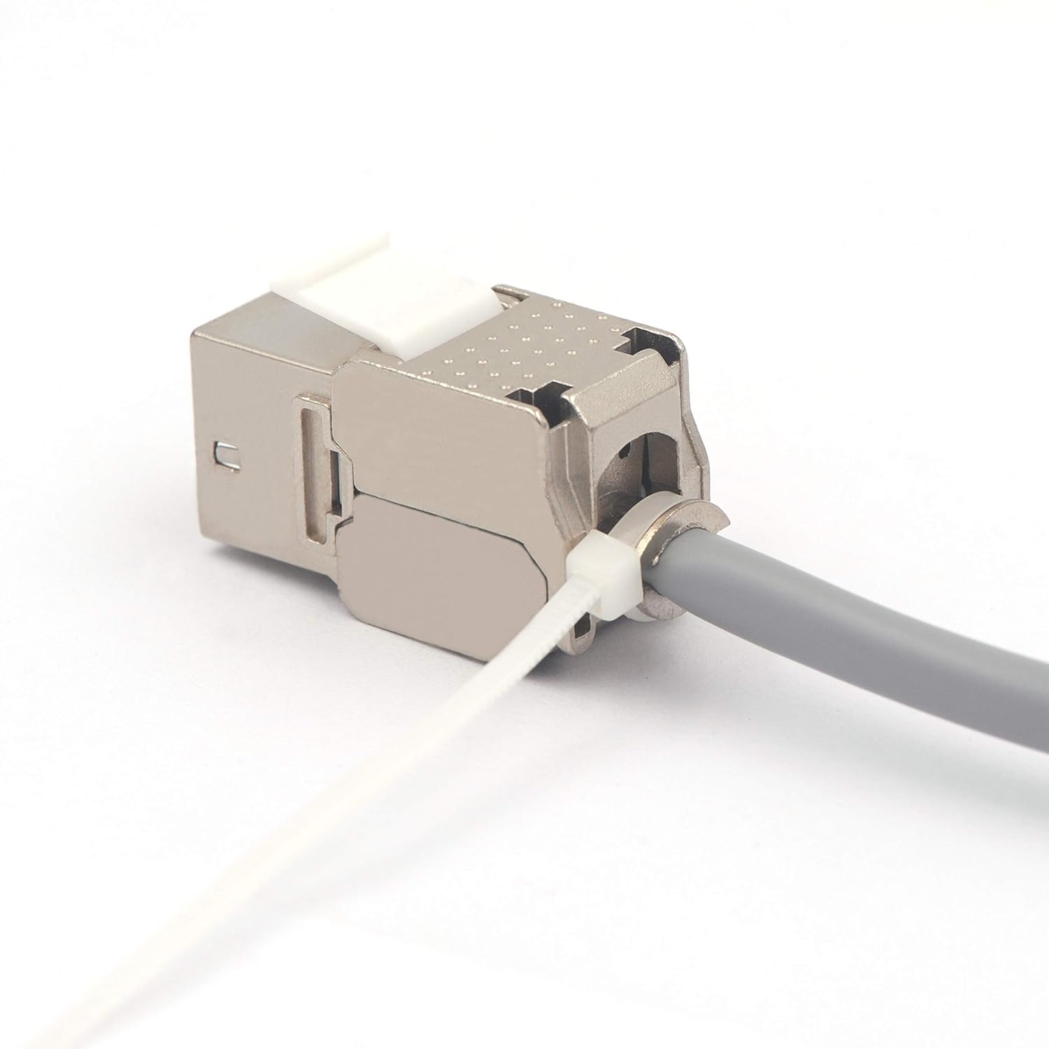 RJ45 Cat6A Shielded Keystone Jacks 12 Pack Toolless Modular Jacks F315914