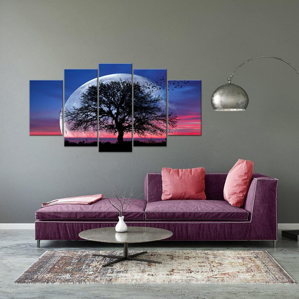 5 Pieces Stretched and Framed Canvas Wall Art Painting U242