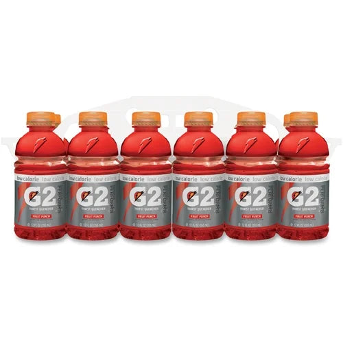 G2 Fruit Punch Sports Drink - 12 Fl Oz (355 Ml) - Bottle - 24 / Carton P6417