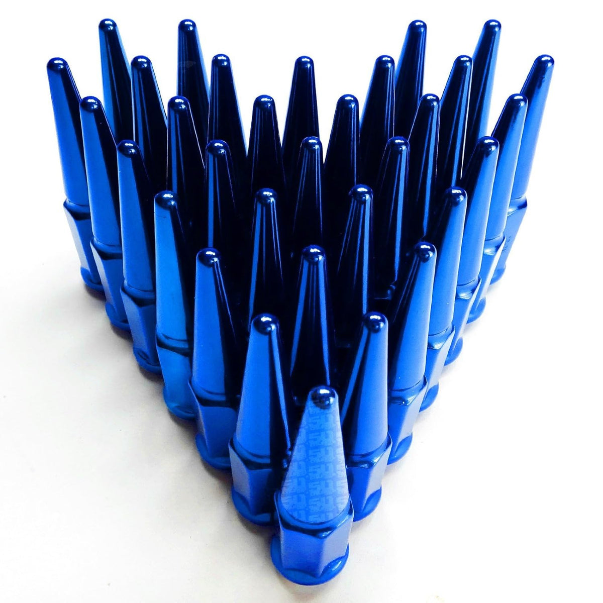 Set of 32 Blue Spiked Lug Nuts 14 x 2.0mm X845
