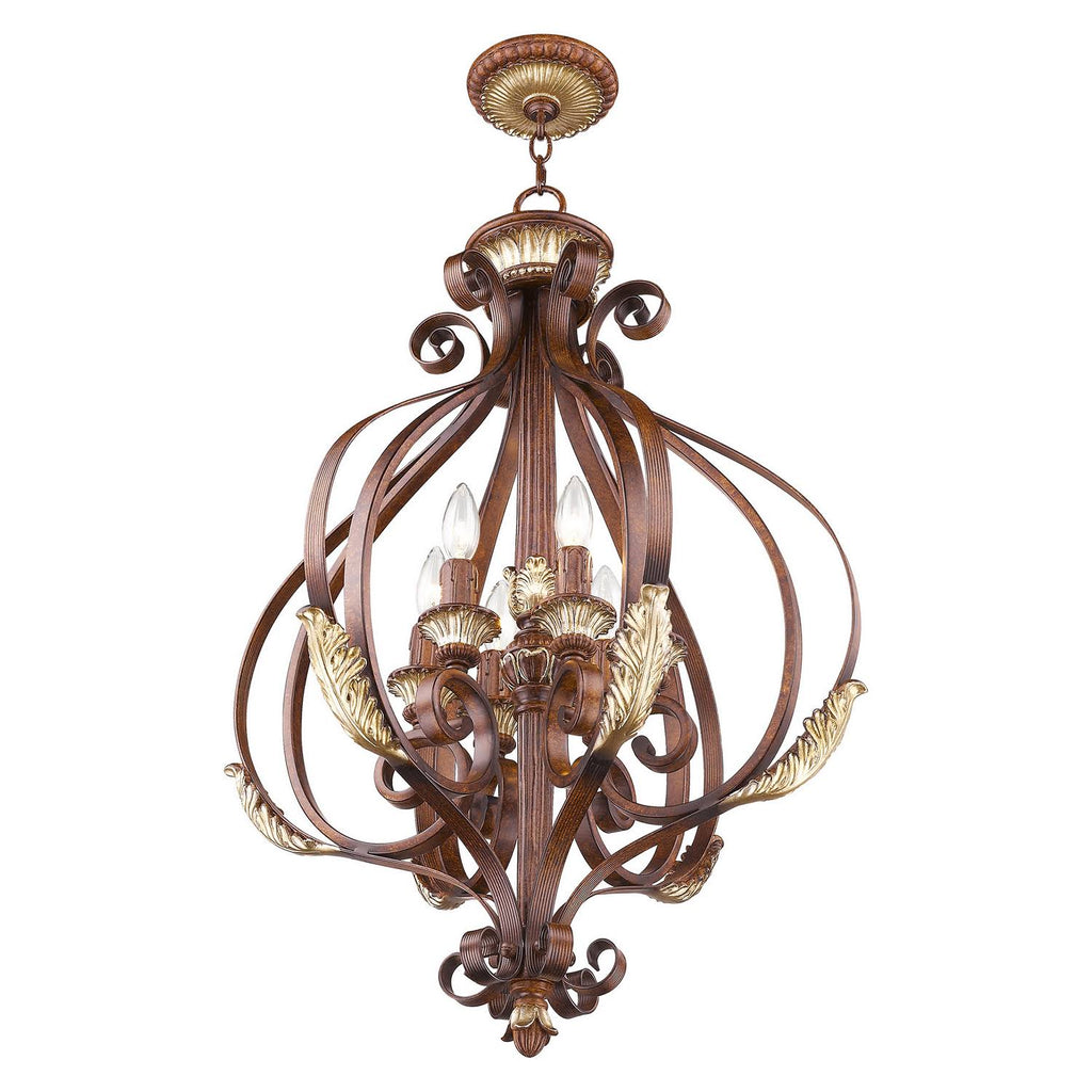 Bronze 6 Light Foyer N29924