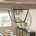 Black Semi Flush Mount Light Fixture S660361