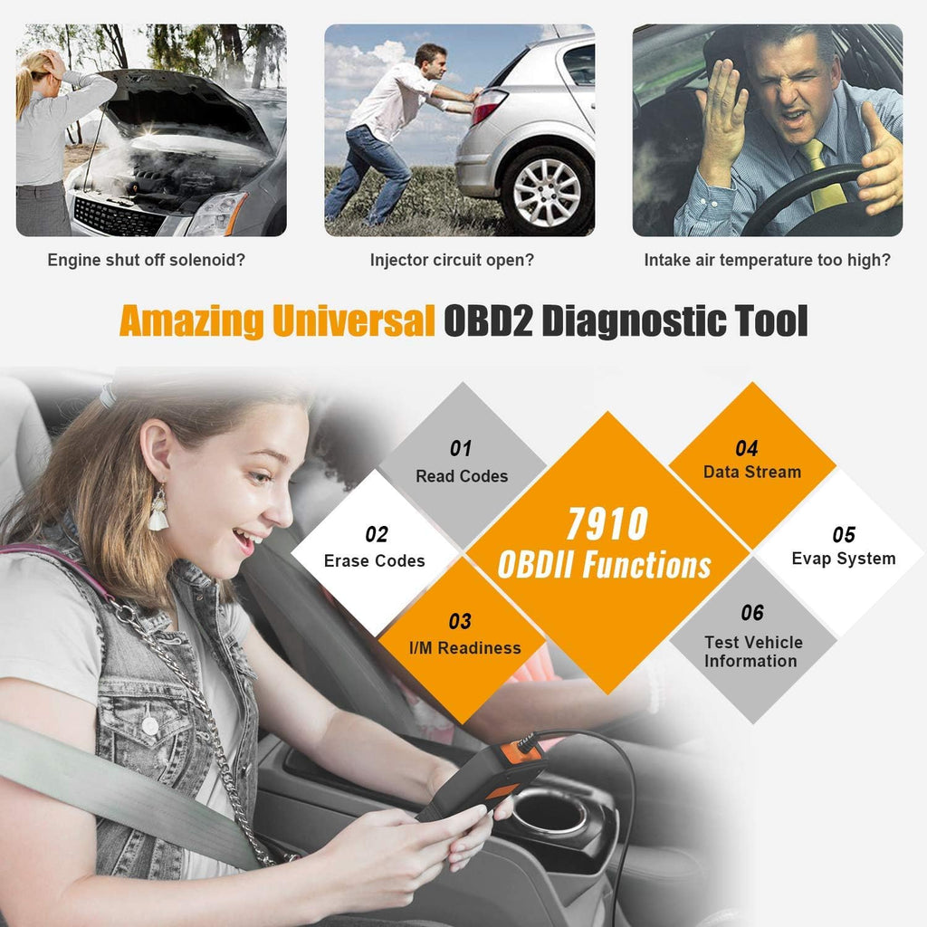 Enhanced 7910 Full-System OBD2 Scanner Auto Fault Code Reader M4529