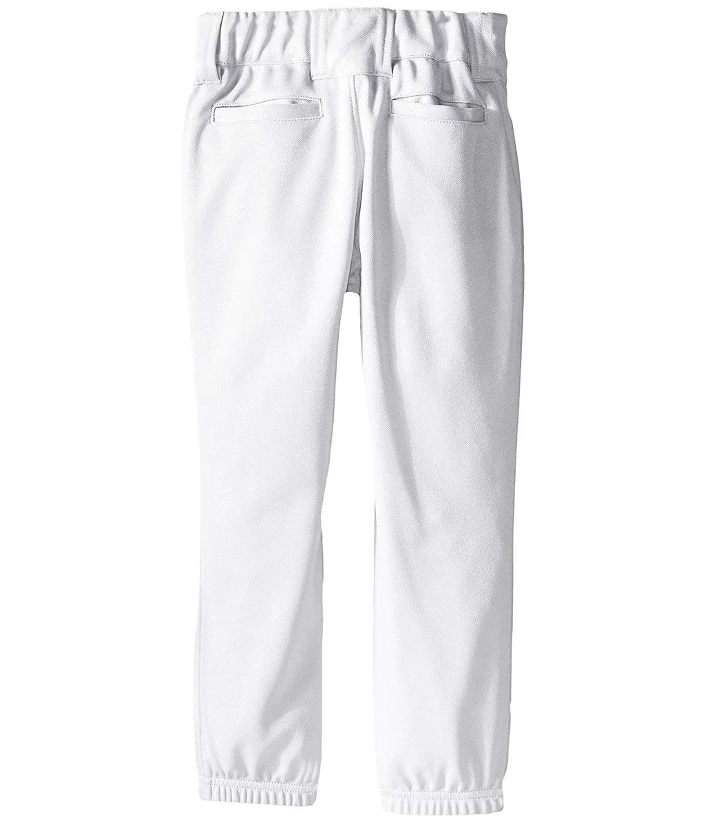 White Kids Baseball Pants A78310