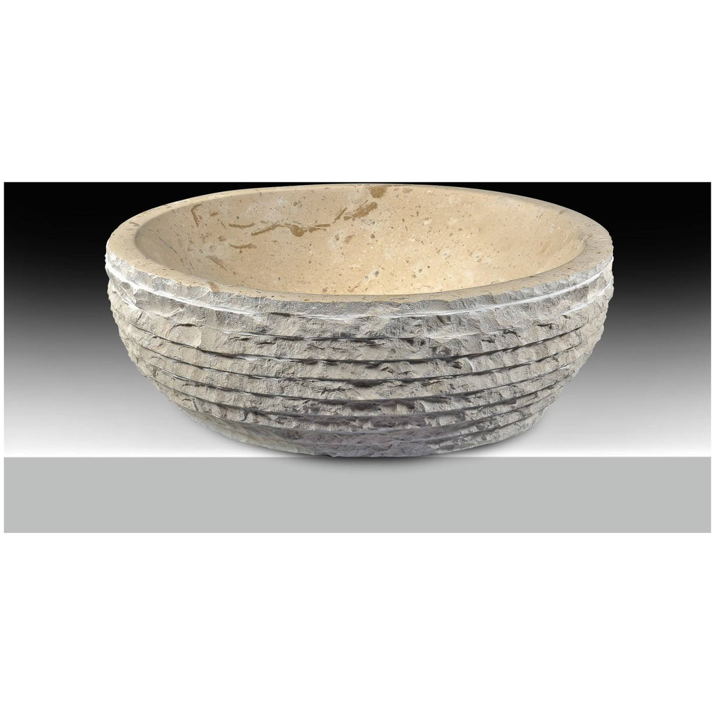 Classic Cream Marble Vessel Sink L63277