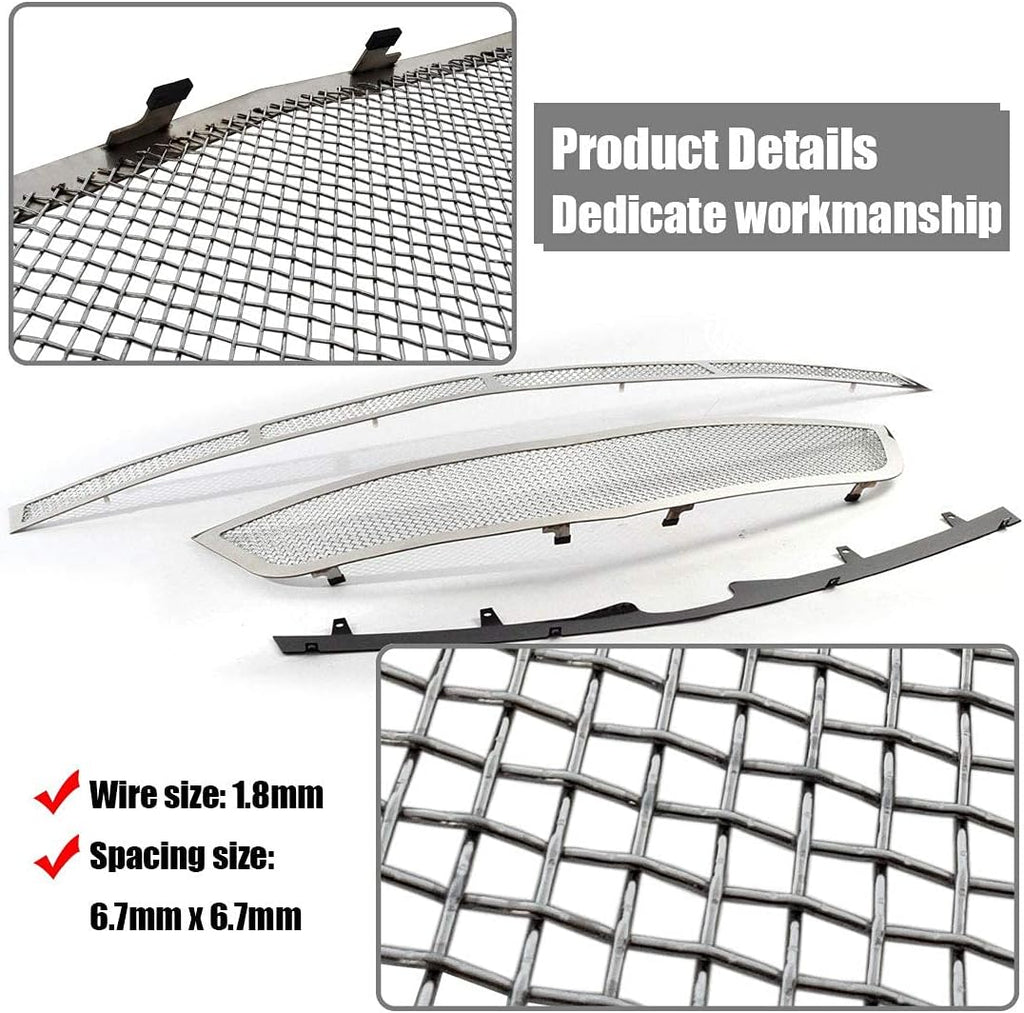 Chrome Stainless Steel Diamond Mesh Grille Insert A166408