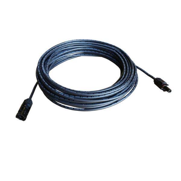10-Gauge 70 ft. Black + 70 ft. Red Solar Panel Extension Cable Wire PV Connector G9335