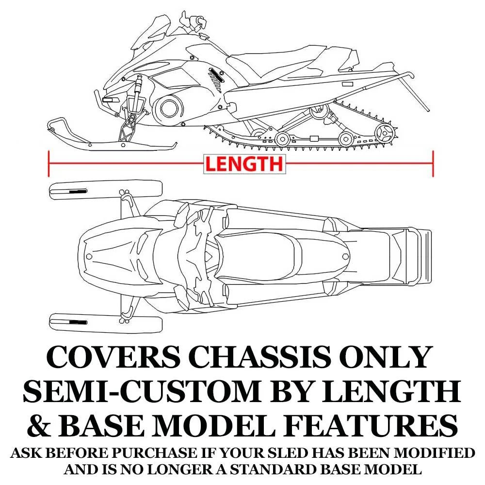 Trailerable 600 Denier Snowmobile Cover L871522