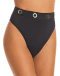 Black Grommet Bikini Bottom G91249