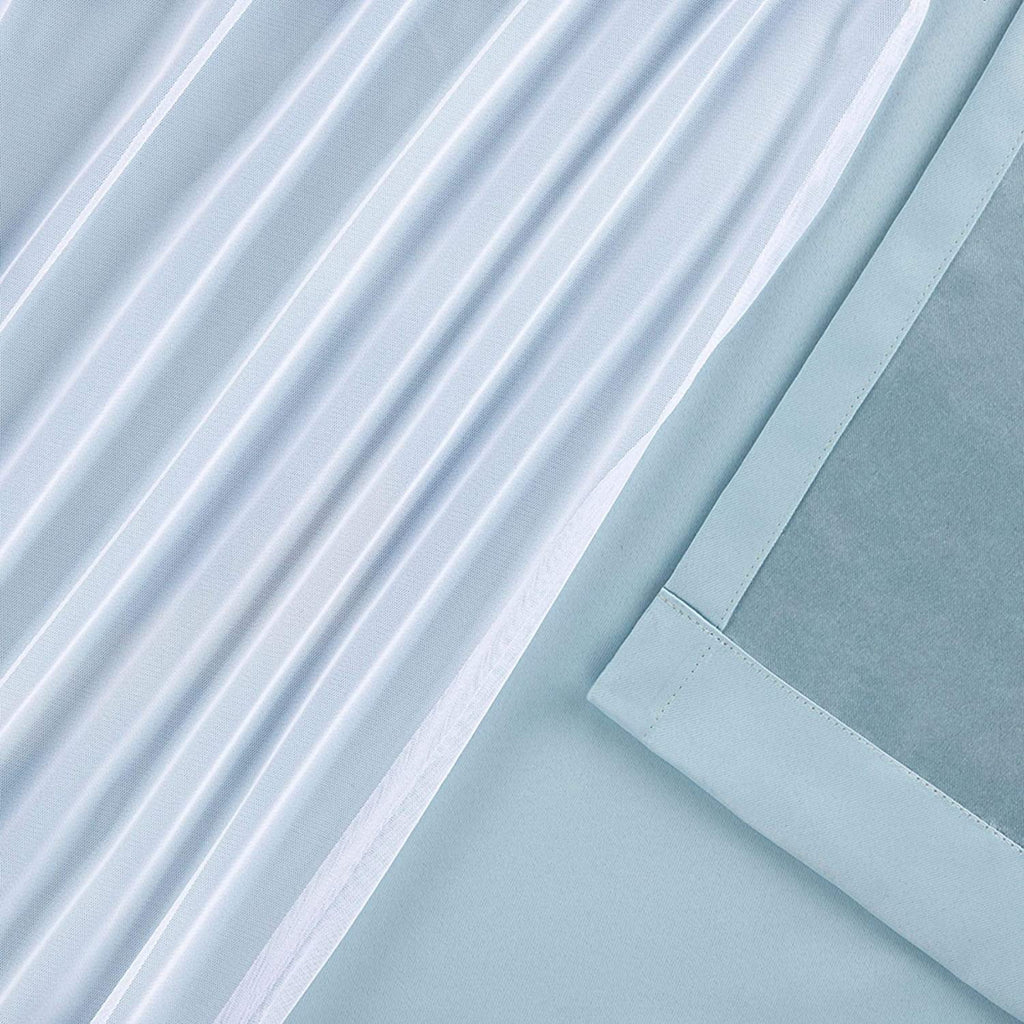Blue Grommet Curtains 52"x84" Y553