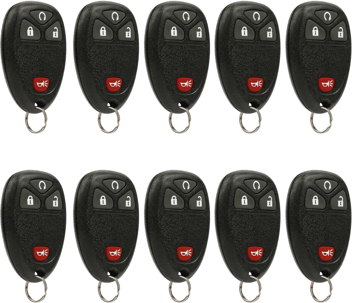 Bulk Lot of 10 Pack of 2 Keyless Entry Remote E444
