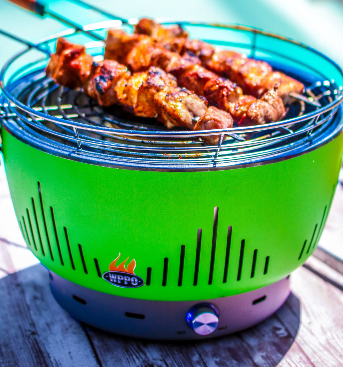 Green Portable Charcoal BBQ Grill with Carrying Bag M901