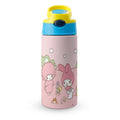Stainless Steel Vacuum Insulated Water Bottle With Straw B84258
