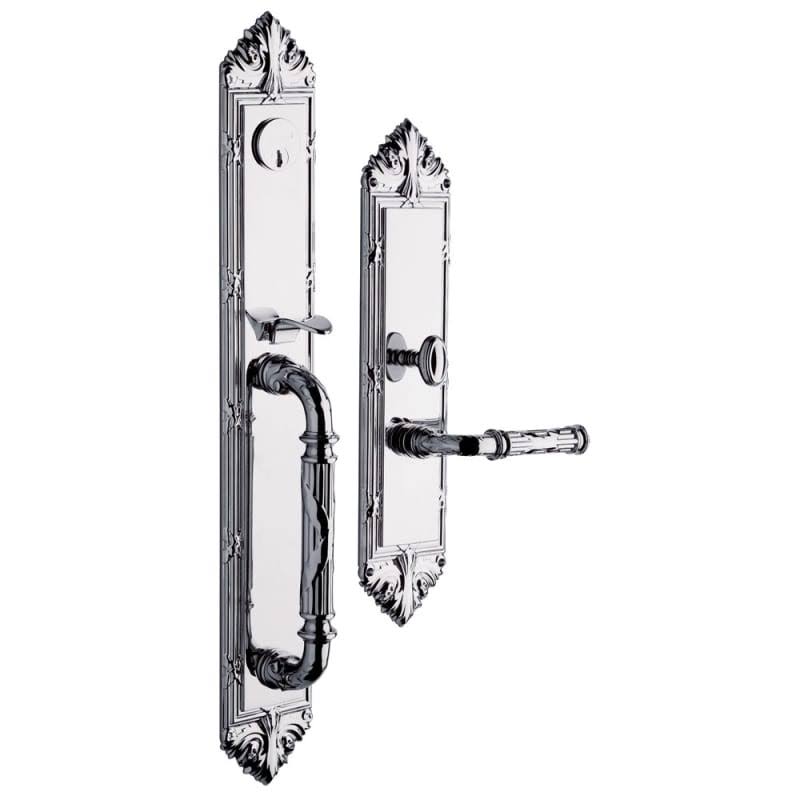 Polished Chrome Single Cylinder Mortise Handleset Trim Set R42559