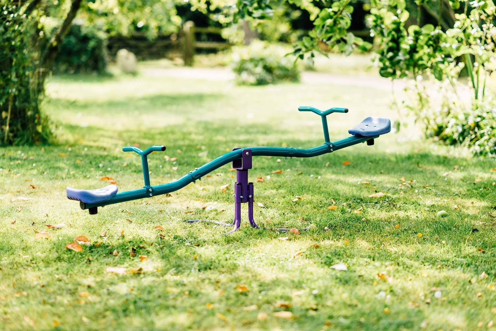 Metal See Saw, Purple & Teal K4205