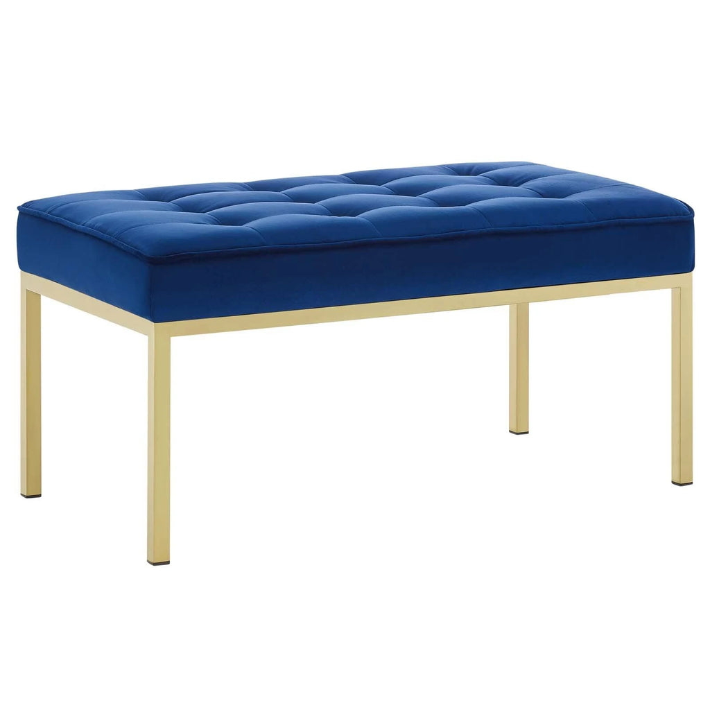 Navy Performance Velvet Bench J804526