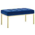 Navy Performance Velvet Bench J804526