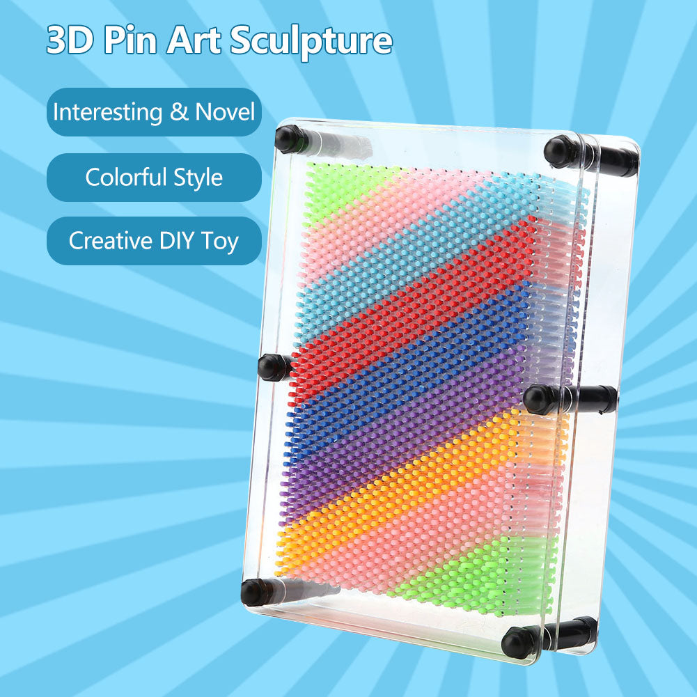 3D Pin Art Board Plastic Desktop Sculpture R2742
