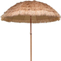 7.5ft Natural Color Hula Thatched Tiki Umbrella with Carry Bag A8117