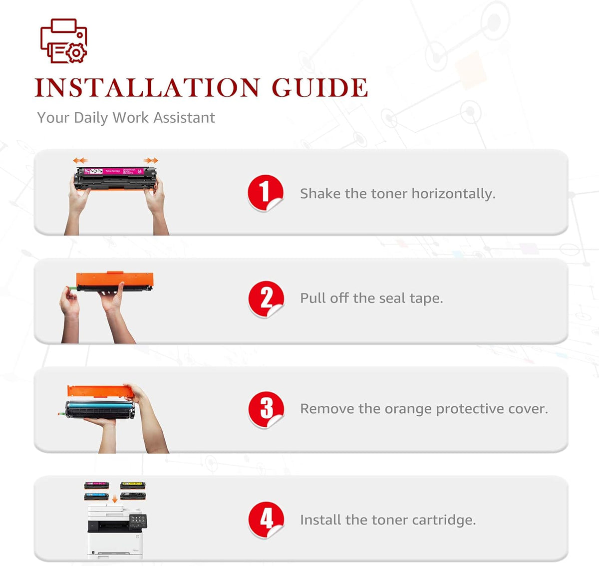 Compatible Toner Cartridges 4-Pack N85750