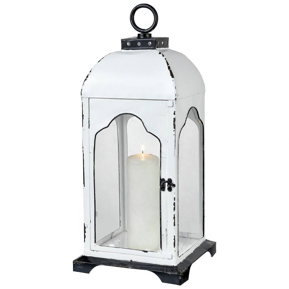 Colonial White Large Candle Lantern Z566514