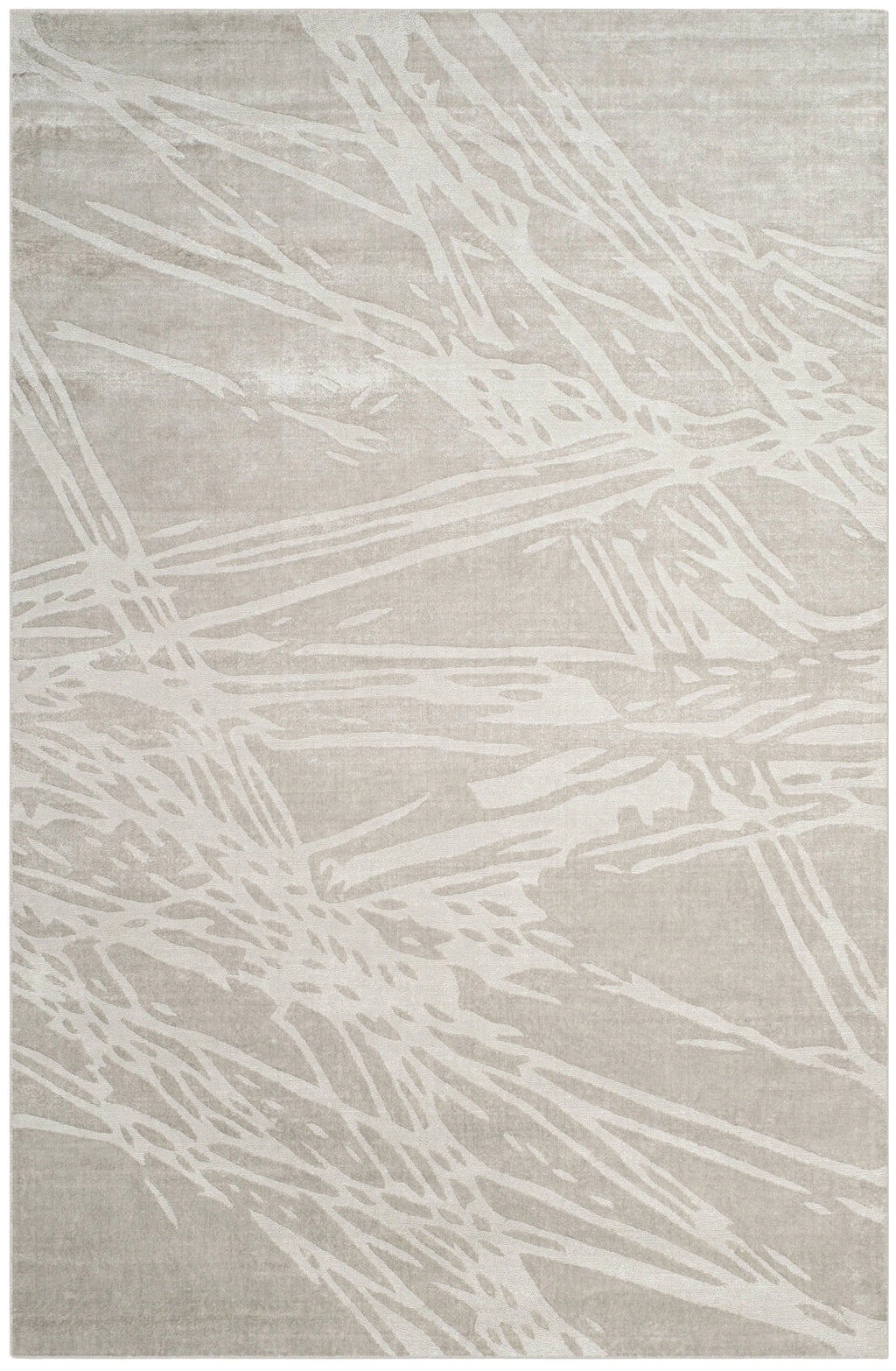 Grey Abstract Area Rug, 6' x 9' M6588