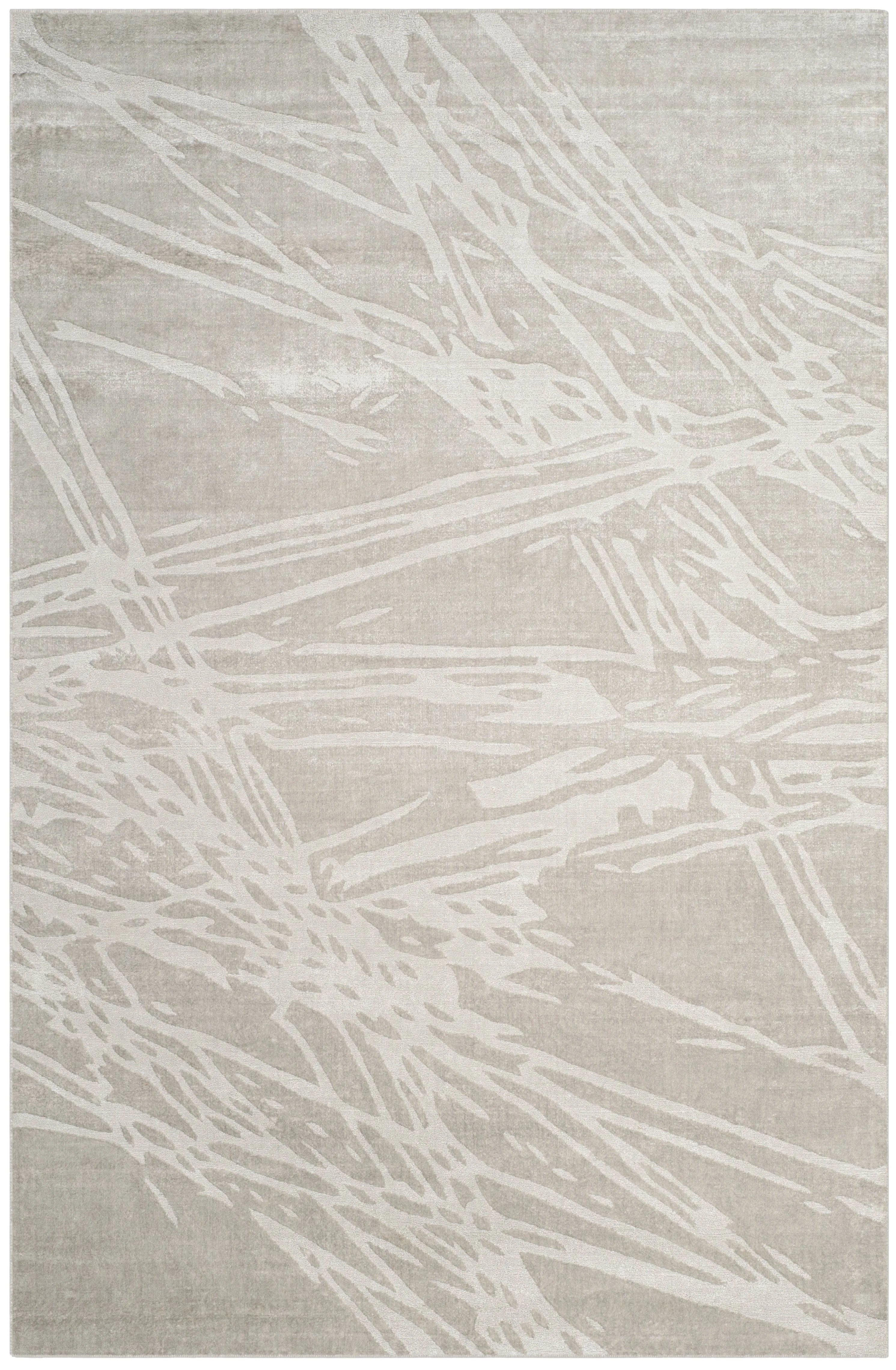 Grey Abstract Area Rug, 6' x 9' M6588