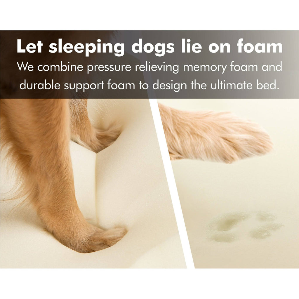 Khaki Chester Pet Couch with Solid Memory Foam X4557